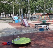 Area giochi rinnovata in piazza Sofia