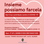 Solidarietà alimentare: la Città di Torino apre un conto corrente per la raccolta fondi