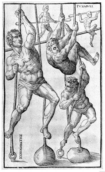 L0007451 H. Mercurialis: rope exercises; 1573