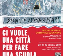‘Ci vuole una città per fare una scuola’, dal 20 ottobre a Torino il Social Festival Comunità Educative