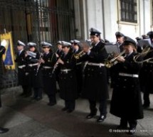 Concerto della banda della Polizia Municipale in piazza Castello