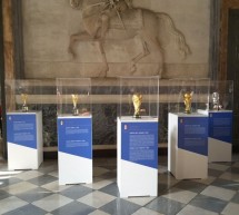 Le coppe degli azzurri a Palazzo Civico