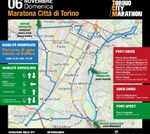 Maratona di Torino, manifestazione podistica in programma il 6 novembre. Previste modifiche viabili in città