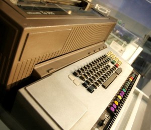 Un terminale Olivetti Te 300, utilizzato in Comune nel 1975