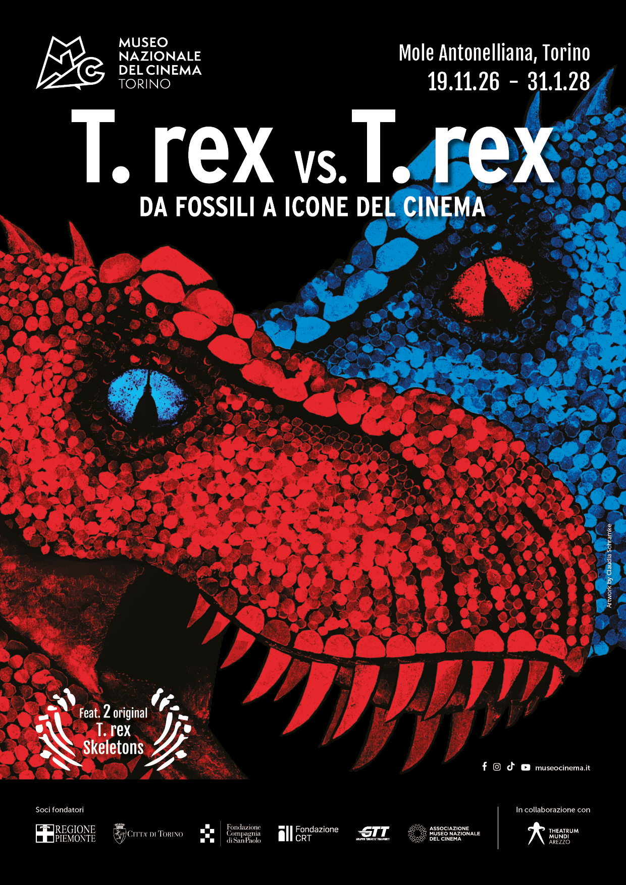 T. rex vs. T. rex. Da fossili a icone del cinema