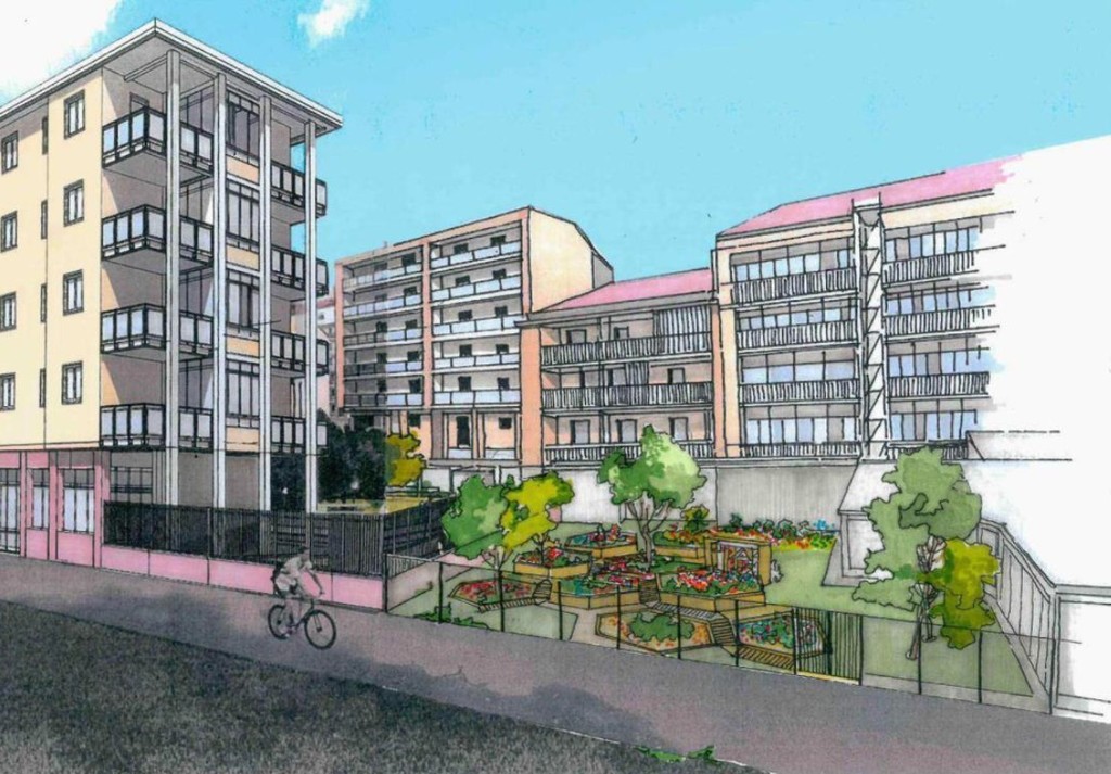 Nell’area dell’ex fonderia Roz un giardino e un nuovo edificio residenziale