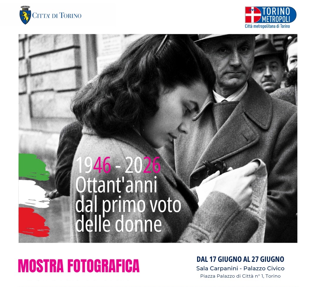 A Palazzo Civico la mostra “Torino 1946 – 2026. Ottant’anni dal primo voto delle donne”