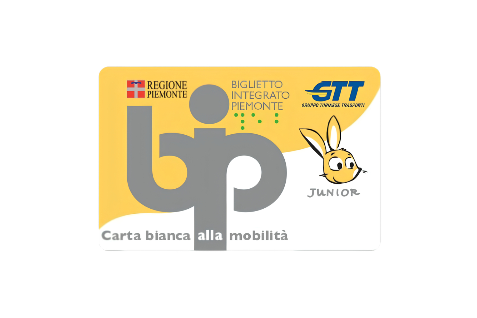 Torino scommette sui viaggiatori di domani: la tessera Junior Gtt arriva a casa. Un coniglietto-mascotte pronto a guidare i più piccoli alla scoperta del trasporto pubblico