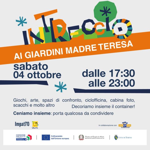 Intreccio si presenta ai Giardini Madre Teresa – TorinoClick