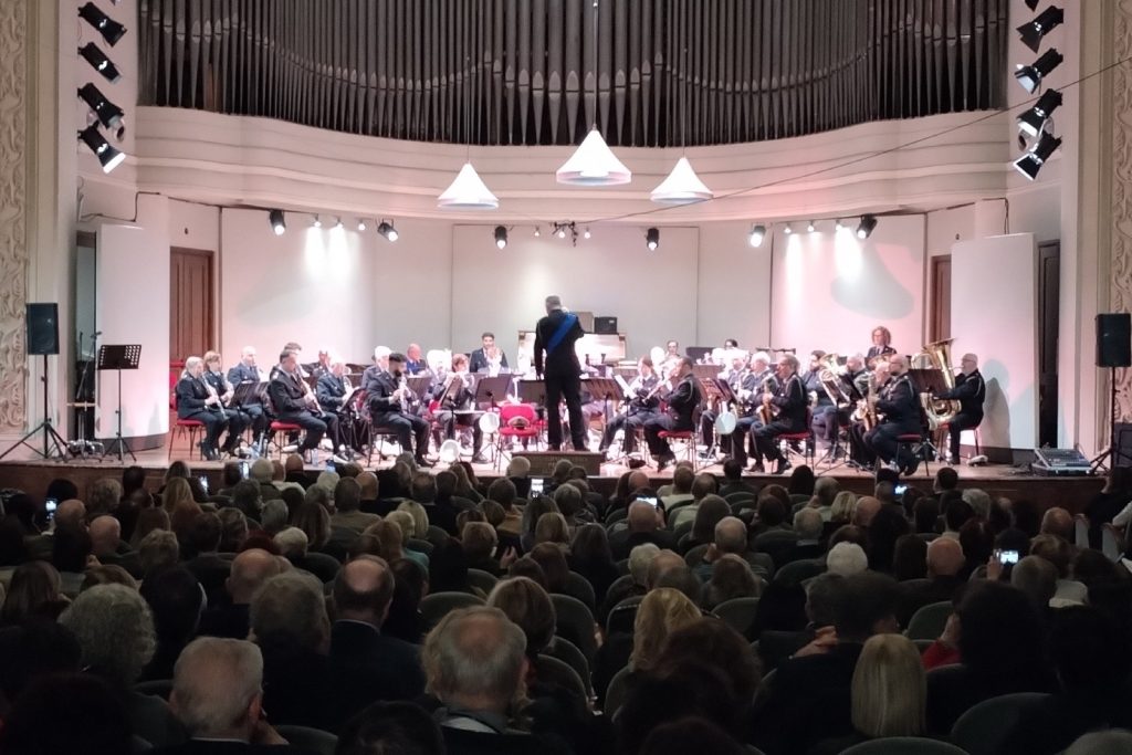 La Banda musicale durante il Concerto di Natale
