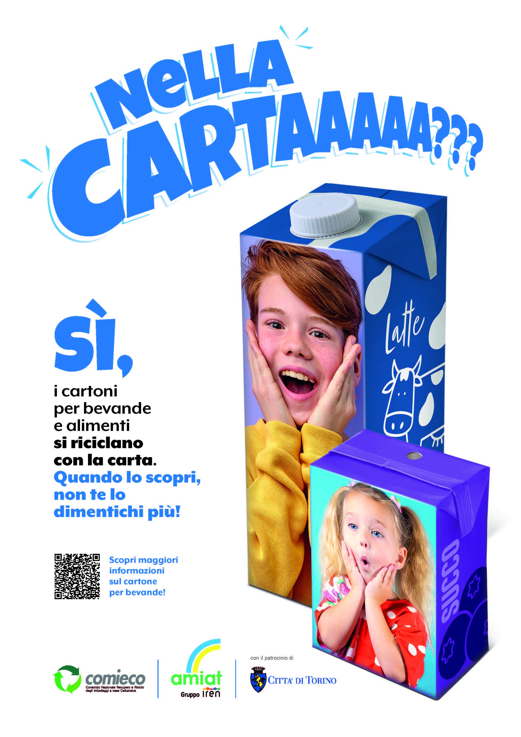 Cartoni del latte? A Torino si buttano nella carta